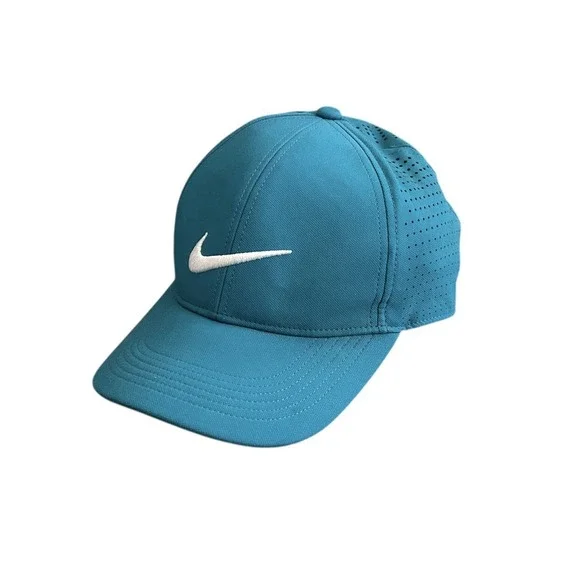 Nike Legacy91 Dri-Fit Adjustable Hat Embroidered Swoosh Men Women Teal Golf - Picture 3 of 13